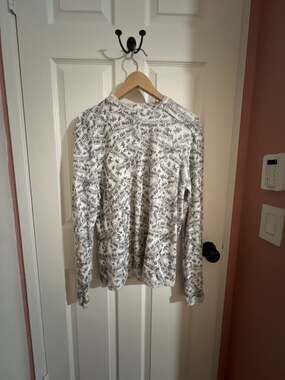 Not of This World Long Sleeve Thermal Shirt All Over Print Gothic Script Small